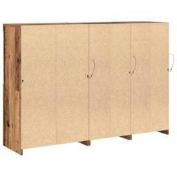 Berkfield Home Sideboard with LED Lights Old Wood 142.5x37x100 cm Engineered Wood in Brown - thumbnail 9