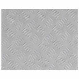 Berkfield Home Modern Aluminium Checker Plates 2 pcs Anti-Slip 50x40 cm in Silver - Size: Medium - thumbnail 5