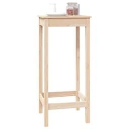 Berkfield Home Bar Table 50x50x110 cm Solid Wood Pine in Brown - Size: 50 x 50 x 110 cm - thumbnail 4