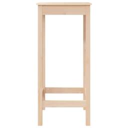 Berkfield Home Bar Table 50x50x110 cm Solid Wood Pine in Brown - Size: 50 x 50 x 110 cm - thumbnail 5