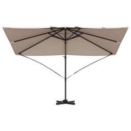 Berkfield Home Modern Cantilever Umbrella Taupe Polyester Large Foldable - thumbnail 5