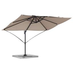 Berkfield Home Modern Cantilever Umbrella Taupe Polyester Large Foldable - thumbnail 1