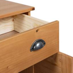 Berkfield Home Modern Bathroom Cabinet Honey brown 68 x 34 x 80 cm Solid pine wood - thumbnail 9