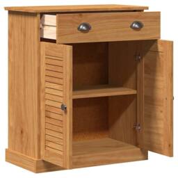 Berkfield Home Modern Bathroom Cabinet Honey brown 68 x 34 x 80 cm Solid pine wood - thumbnail 5