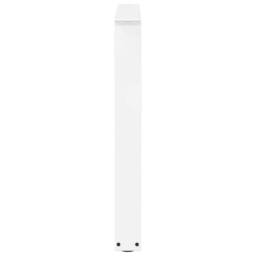 Berkfield Home Modern Dining Table Legs V-Shape 2 pcs White 90x(72-73.3) cm Steel - thumbnail 6