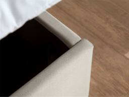 Snuggle Beds Henry Oatmeal Storage Ottoman Bed Frame in Beige - Size: Double - thumbnail 6