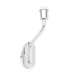 Netlighting Eterna 1 Light Indoor Wall Reading Light Chrome Shade Not Included E27 in Grey