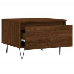 Berkfield Home Coffee Tables 2 pcs Brown Oak 50x46x35 cm Engineered Wood - Size: 50 x 46 x 35 cm - thumbnail 7