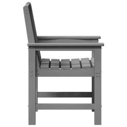 Berkfield Home Garden Dining Chairs 6 pcs Light Grey 65.5x55.5x88 cm HDPE - thumbnail 6