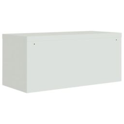 Berkfield Home File Cabinet Light Grey 90x40x220 cm Steel - Size: 90 x 40 x 220 cm - thumbnail 6