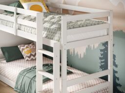 Flair Shasha Low Shorty Bunk Bed in White - Size: Junior - thumbnail 5