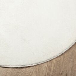 Berkfield Home Rug OVIEDO Short Pile Cream √ò 120 cm - Size: Medium - thumbnail 4