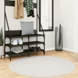 Berkfield Home Rug OVIEDO Short Pile Cream √ò 120 cm - Size: Medium - thumbnail 1