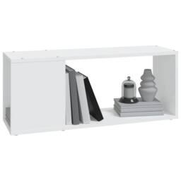 Berkfield Home TV Cabinet White 80x24x32 cm Engineered Wood - Size: 80 x 24 x 32 cm - thumbnail 4