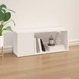 Berkfield Home TV Cabinet White 80x24x32 cm Engineered Wood - Size: 80 x 24 x 32 cm - thumbnail 3