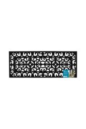 JVL Lexi Wrought Iron Effect Rubber Patio Mat 45x120cm in Black - Size: 45 cm x 120 cm - thumbnail 5