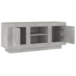 Berkfield Home TV Cabinet Concrete Grey 102x35x45 cm Engineered Wood - Size: 102 x 35 x 45 cm - thumbnail 7