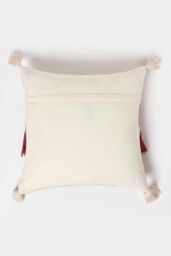 Homescapes Zadar Handwoven Fringed Red Kilim Cushion - Size: 45 cm x 45 cm - thumbnail 3