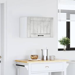 Berkfield Home Kitchen Wall Cabinet Lucca Concrete Grey Engineered Wood - thumbnail 3