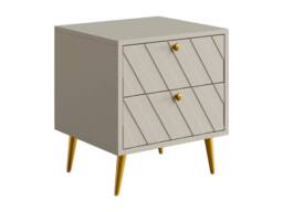 Vente-unique Set Of 2 Bedside Tables - 2 Drawers - Beige - TEODA - thumbnail 5