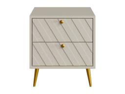 Vente-unique Set Of 2 Bedside Tables - 2 Drawers - Beige - TEODA - thumbnail 6