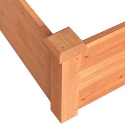 Berkfield Home Garden Raised Bed Brown 120x120x56 cm Solid Wood Fir - Size: 120 x 120 x 56 cm - thumbnail 6