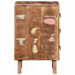 Berkfield Home Bedside Cabinet 2 pcs 37x32x50 cm Solid Wood Reclaimed - Size: 37 x 32 x 50 cm - thumbnail 3