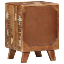 Berkfield Home Bedside Cabinet 2 pcs 37x32x50 cm Solid Wood Reclaimed - Size: 37 x 32 x 50 cm - thumbnail 4