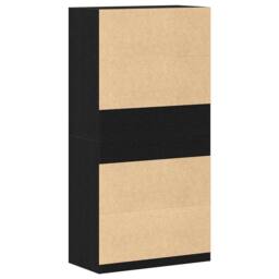 Berkfield Home Black Oak Wardrobe 100 x 50 x 200 cm - Crafted from engineered wood - thumbnail 5