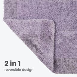 Allure Bath Fashions Elegance Reversible Heavyweight Pedestal Mat in Lilac - thumbnail 4
