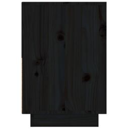 Berkfield Home Bedside Cabinets 2 pcs Black 60x34x51 cm Solid Wood Pine - Size: 60 x 34 x 51 cm - thumbnail 5