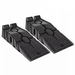 Dprodo Vehicle Plastic Ramps Set of 2, 2.5 Ton in Black - Size: 600mm