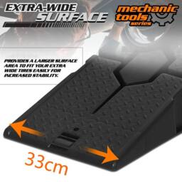Dprodo Vehicle Plastic Ramps Set of 2, 2.5 Ton in Black - Size: 600mm - thumbnail 5