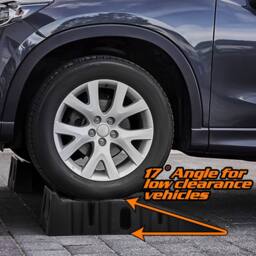 Dprodo Vehicle Plastic Ramps Set of 2, 2.5 Ton in Black - Size: 600mm - thumbnail 4