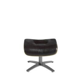 Angel Cerda Chocolate Brown Cowhide Leather Ottoman, 52x42x39 cm - Size: 52 x 42 x 39 cm - thumbnail 2
