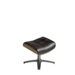 Angel Cerda Chocolate Brown Cowhide Leather Ottoman, 52x42x39 cm - Size: 52 x 42 x 39 cm - thumbnail 1