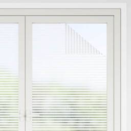 Berkfield Home Frosted Privacy Window Film Adhesive Stripes 0.9x50 m in White - thumbnail 4