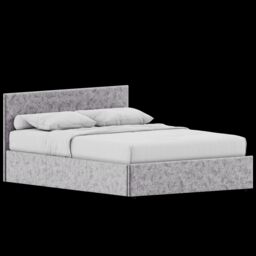 Home Discount Vida Designs Veronica Double Ottoman Bed Velvet Fabric 820 x 1440 x 2000 mm in Silver - thumbnail 6