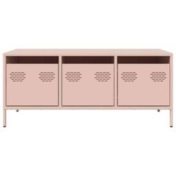 Berkfield Home Sturdy Coffee Table Pink 101.5x50x43.5 cm Cold-rolled Steel - thumbnail 4