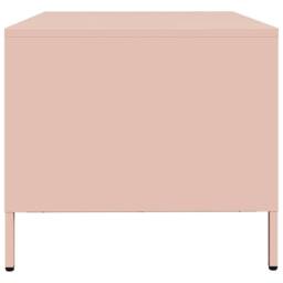 Berkfield Home Sturdy Coffee Table Pink 101.5x50x43.5 cm Cold-rolled Steel - thumbnail 6