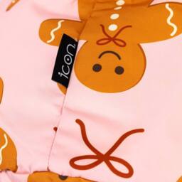 icon Kids Printed Gingerbread Man Childrens Bean Bag Armchair in Pale Pink - Size: Medium - thumbnail 7