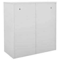 Berkfield Home Locker Cabinets 2 pcs Light Grey & Blue 90x45x92.5 cm Steel - thumbnail 5