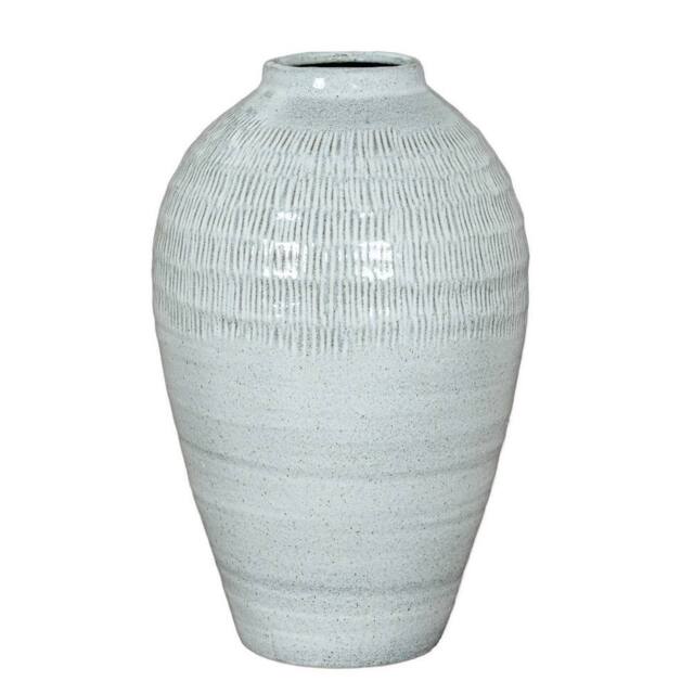 Lemon Pavilion Furniture and Decor Kemi Medium Olpe Vase - Ceramic - L21 x W21 x H30 cm - White