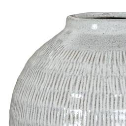 Lemon Pavilion Furniture and Decor Kemi Medium Olpe Vase - Ceramic - L21 x W21 x H30 cm - White - thumbnail 3