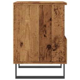 Berkfield Home Bedside Cabinet Old Wood 40x35x50 cm Engineered Wood in Brown - Size: 40 x 35 x 50 cm - thumbnail 6