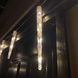 Samuel Alexander 2.7m Set of 10 Battery Operated In-Lit Christmas Icicle Lights with 40 Cool White LEDs