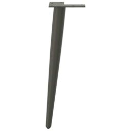 Berkfield Home Coffee Table Legs Conical Shape 4 pcs Anthracite 42-43 cm Steel in Black - thumbnail 5