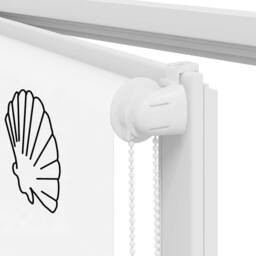 Berkfield Home Shower Roller Blind 90x240 cm Fabric Width 86 cm in White - thumbnail 9