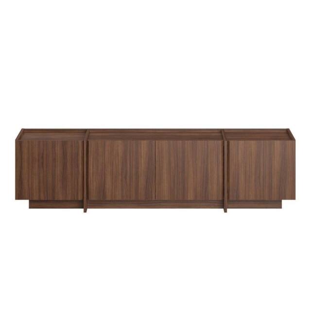 CALICOSY 4-Door TV Unit, 180 Cm Wide - ARVEN in Walnut - image 1