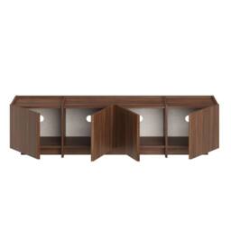 CALICOSY 4-Door TV Unit, 180 Cm Wide - ARVEN in Walnut - thumbnail 5